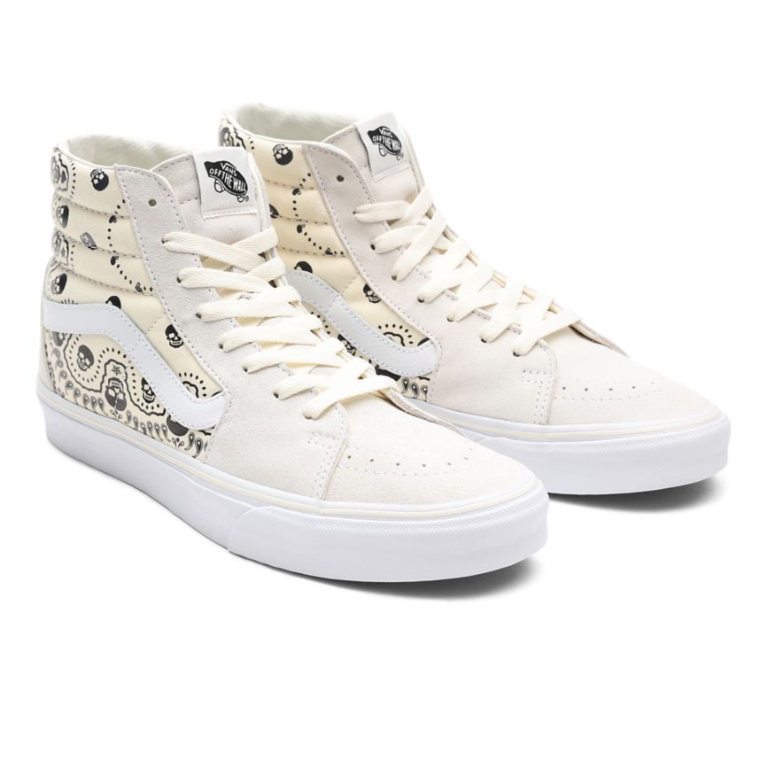 Vans Bandana SK8-Hi Schuhe Weiß | VN926L0ZI29