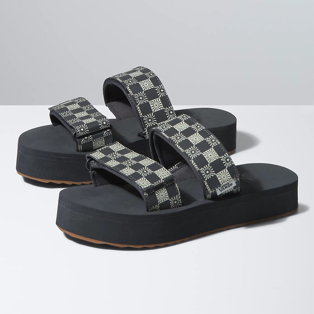Vans Cayucas Badelatschen Mega Plattform Schwarz | VN063W8YS95