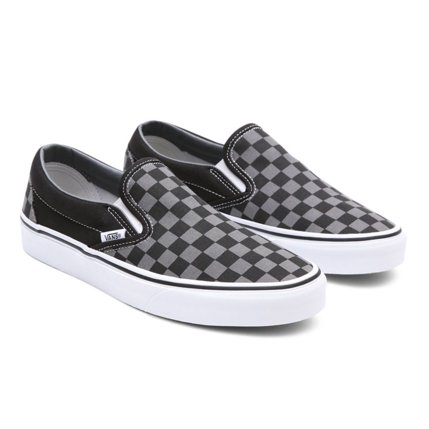Vans Checkerboard Klassische Slip-On Schuhe Schwarz | VN764R6VI46