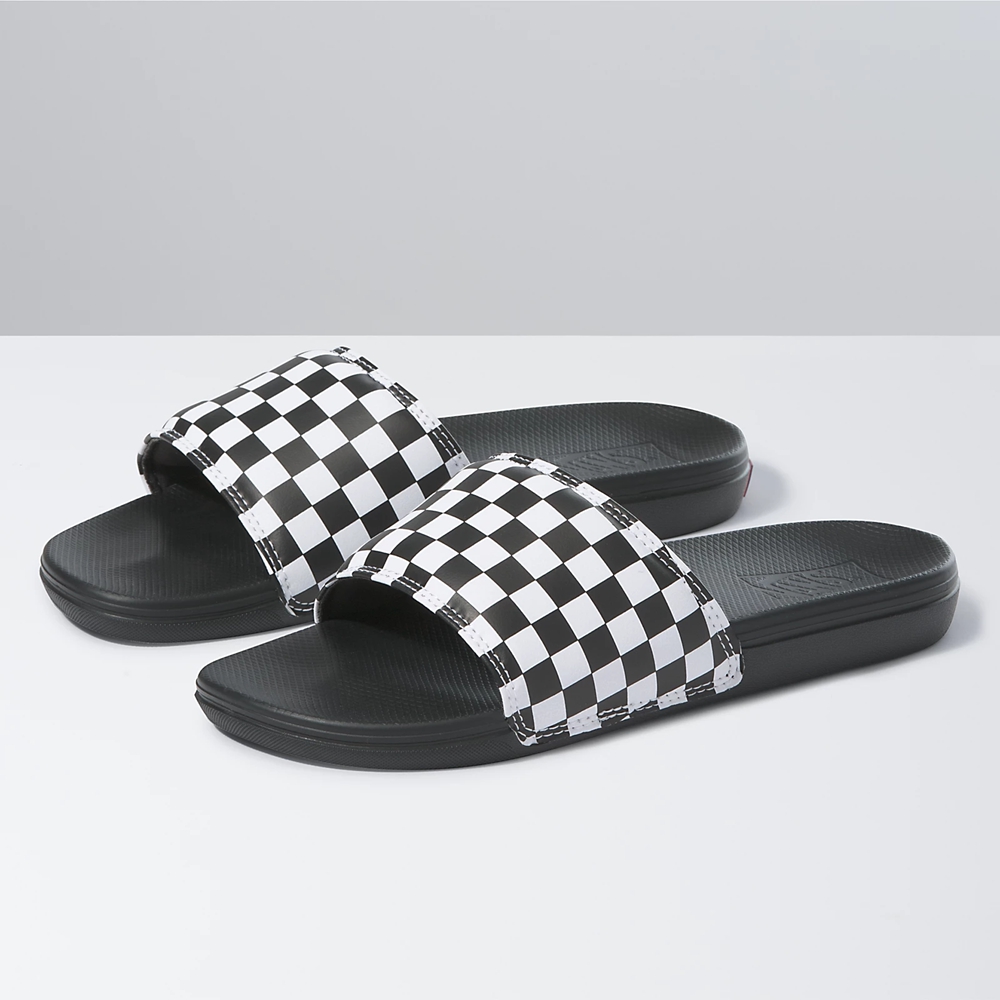 Vans Checkerboard La Costa Badelatschen-On Schwarz | VN067L4HI62