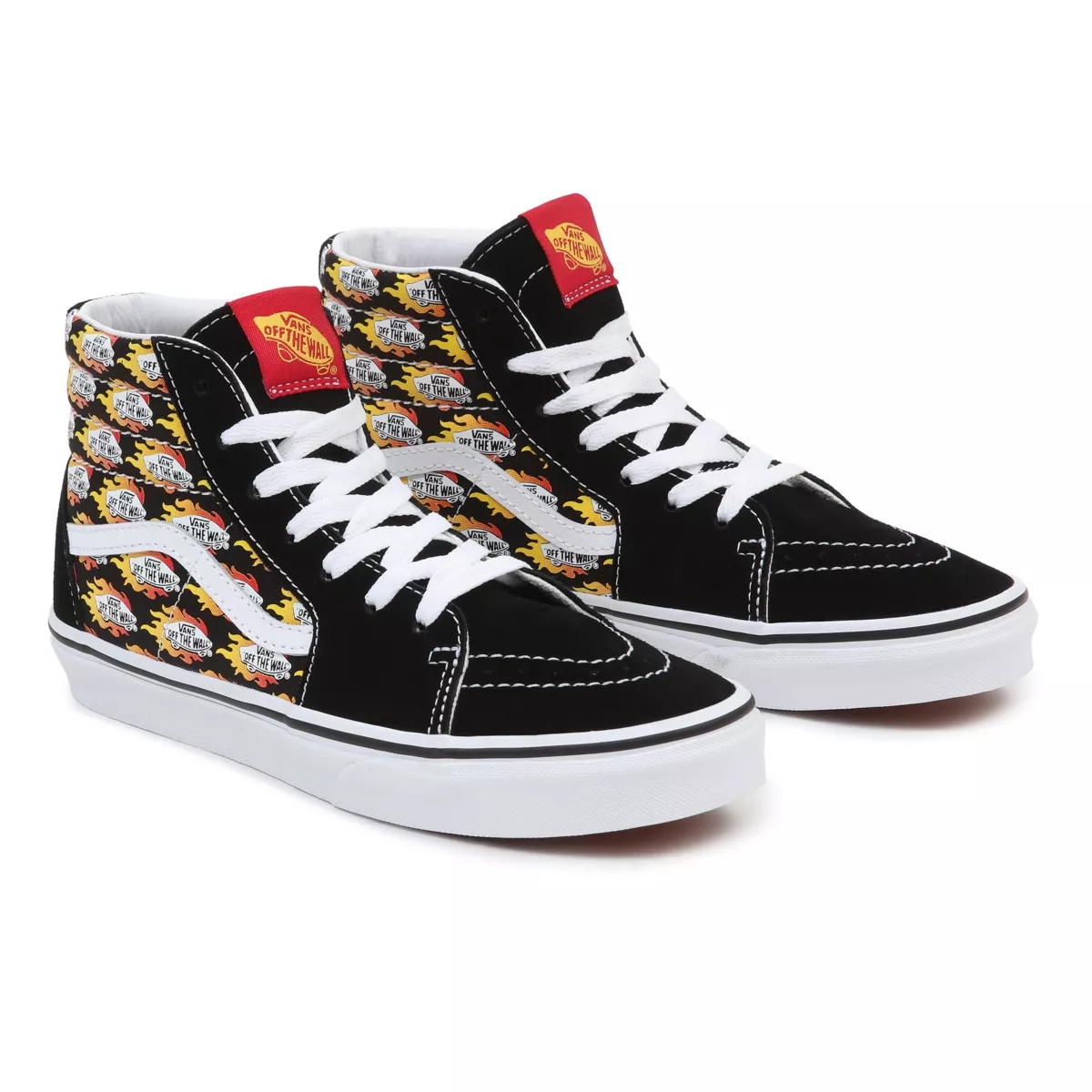Vans Flame Logo Repeat Sk8-Hi Schuhe Schwarz | VN268Q3VB65