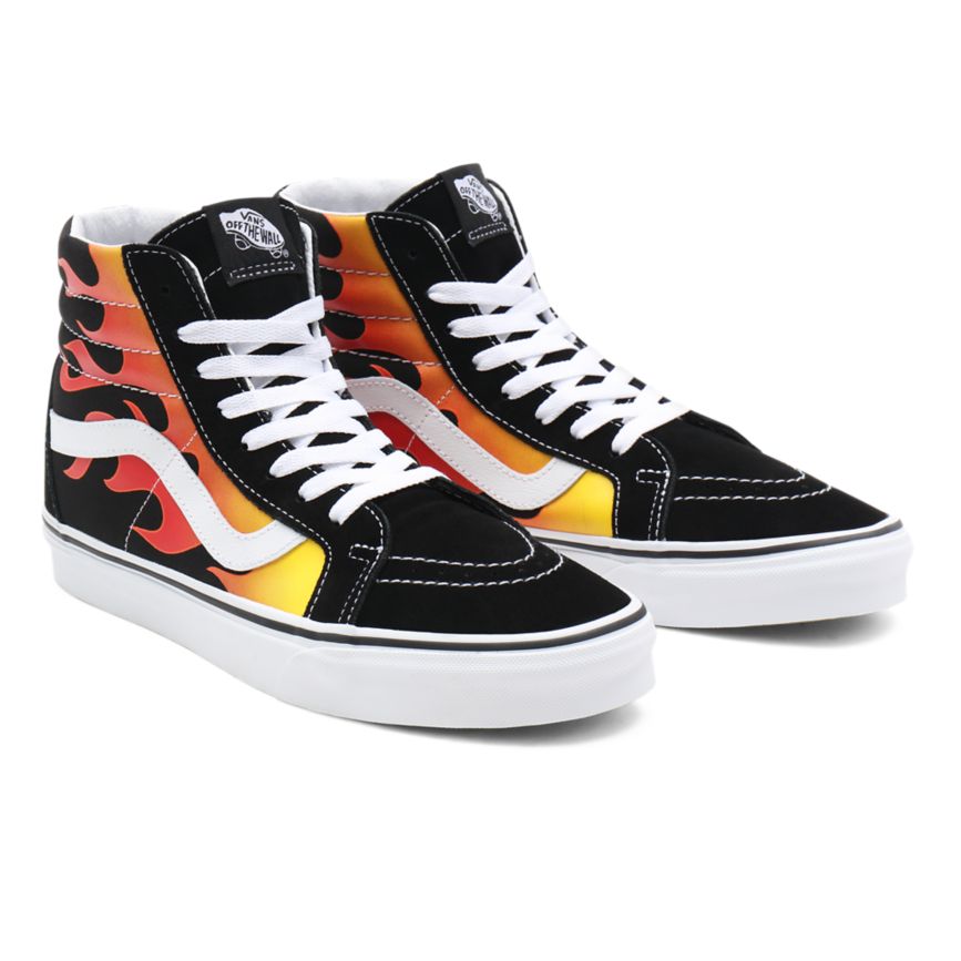 Vans Flame Sk8-Hi Reissue Schuhe Schwarz | VN726H0SZ61