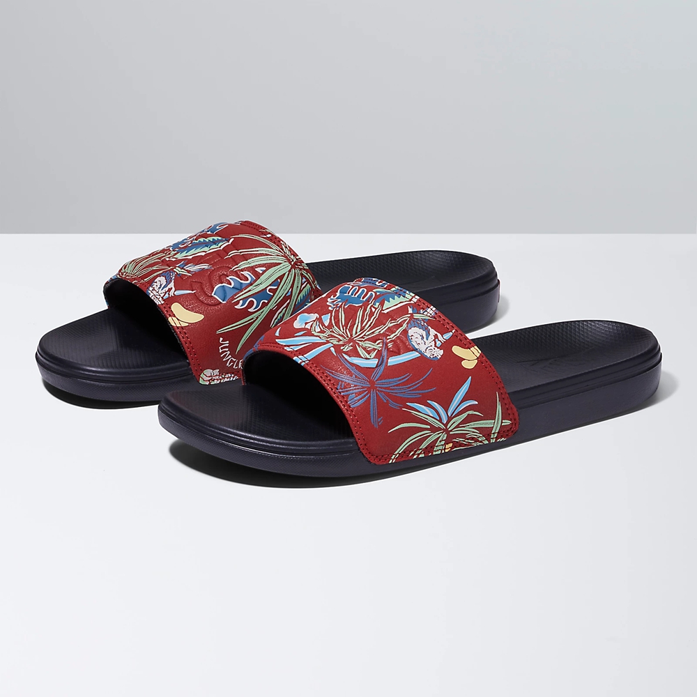 Vans Hawaiian Jungle La Costa Badelatschen-On Rot | VN049A8AV80