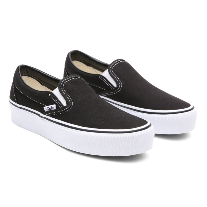Vans Klassische Slip-On Plattform Schuhe Schwarz | VN622U9LS97