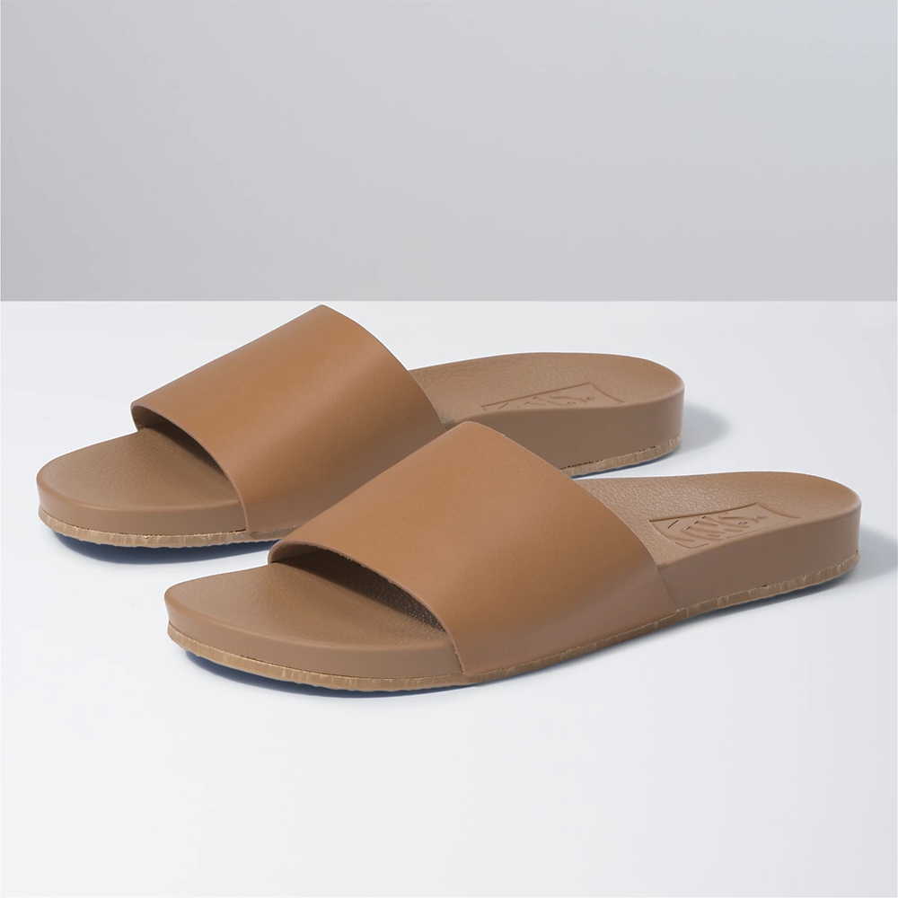 Vans Leder Decon Badelatschen Braun | VN105L7GG58