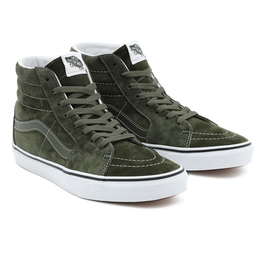 Vans Pig Wildleder SK8-Hi Schuhe Olivgrün | VN492Y8RG37