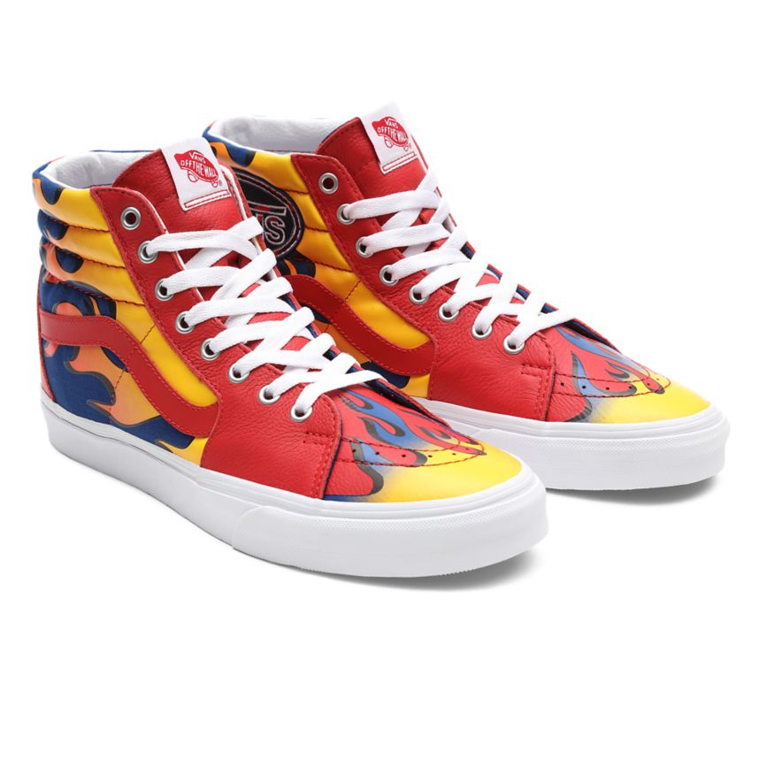 Vans Racer Sk8-Hi Schuhe Rot | VN715A8TC26