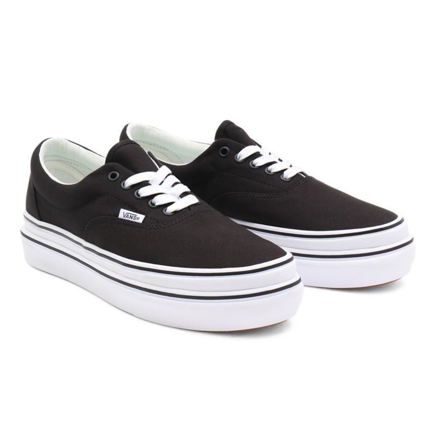 Vans Segeltuch Super ComfyCush Era Schuhe Schwarz | VN187Q9DH17