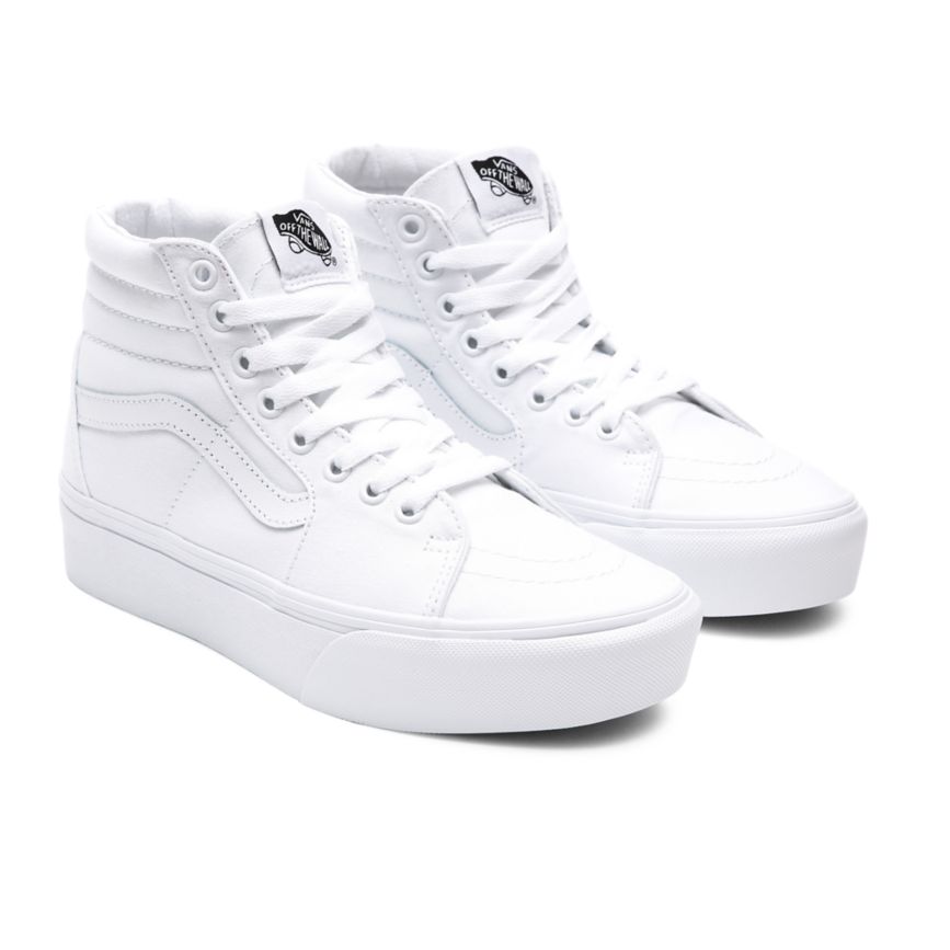 Vans Sk8-Hi Plattform 2.0 Schuhe Weiß | VN932L7RY38