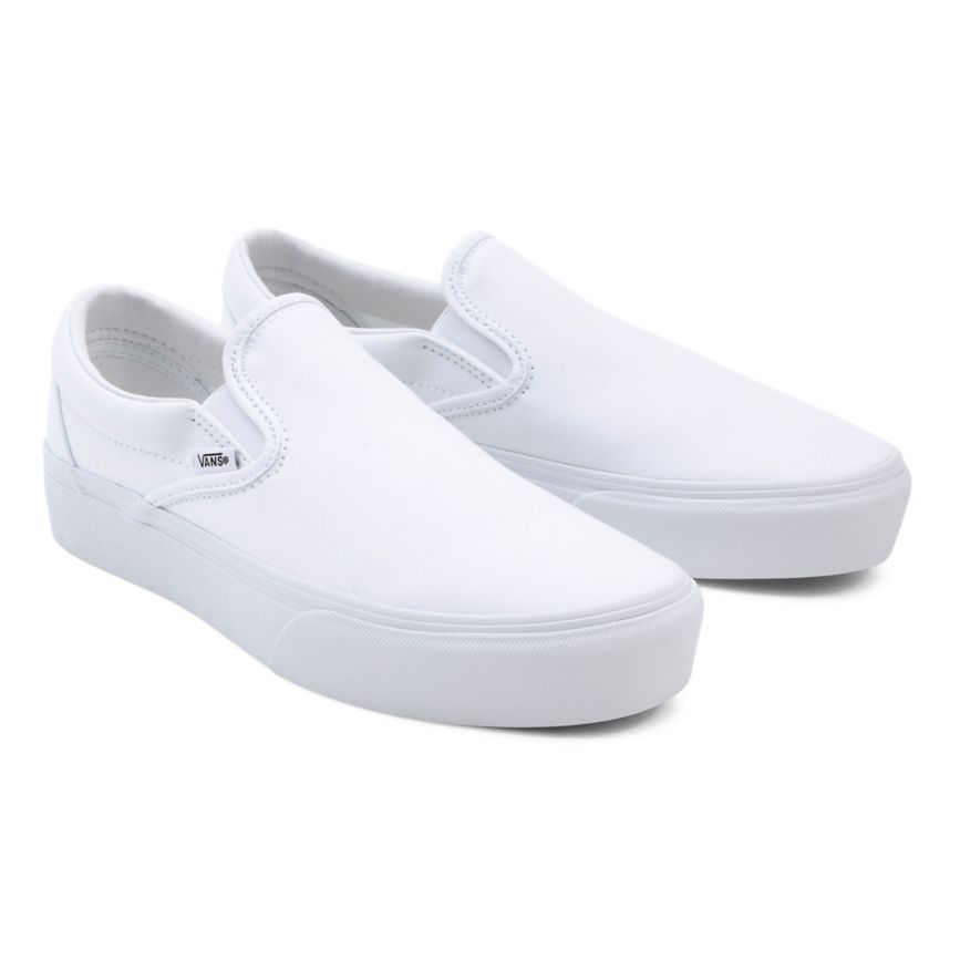 Vans Slip-On Plattform Schuhe Weiß | VN214J5PP25